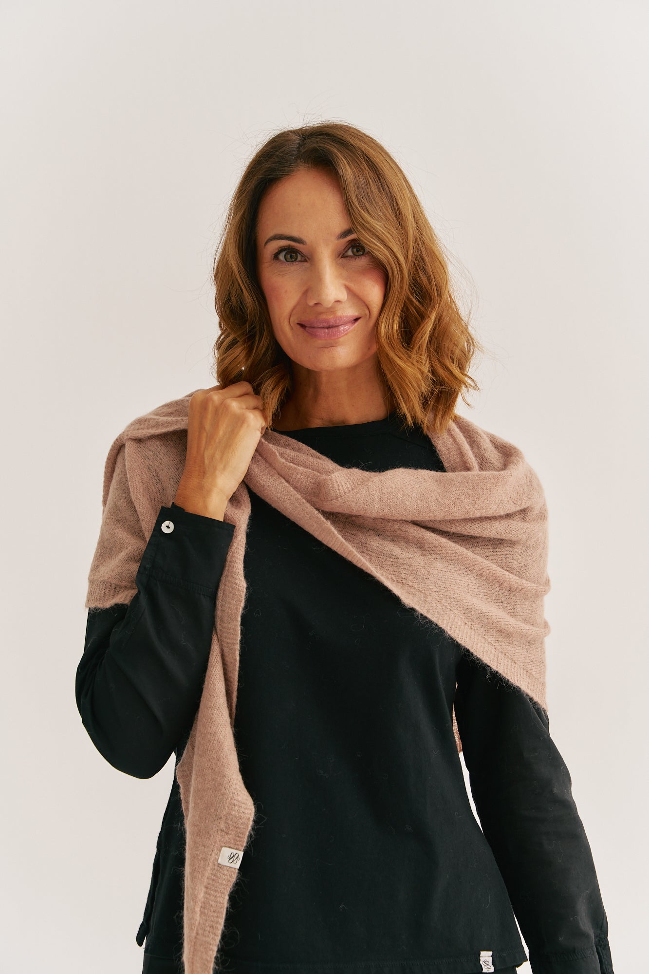 Brown Xarxet Shawl