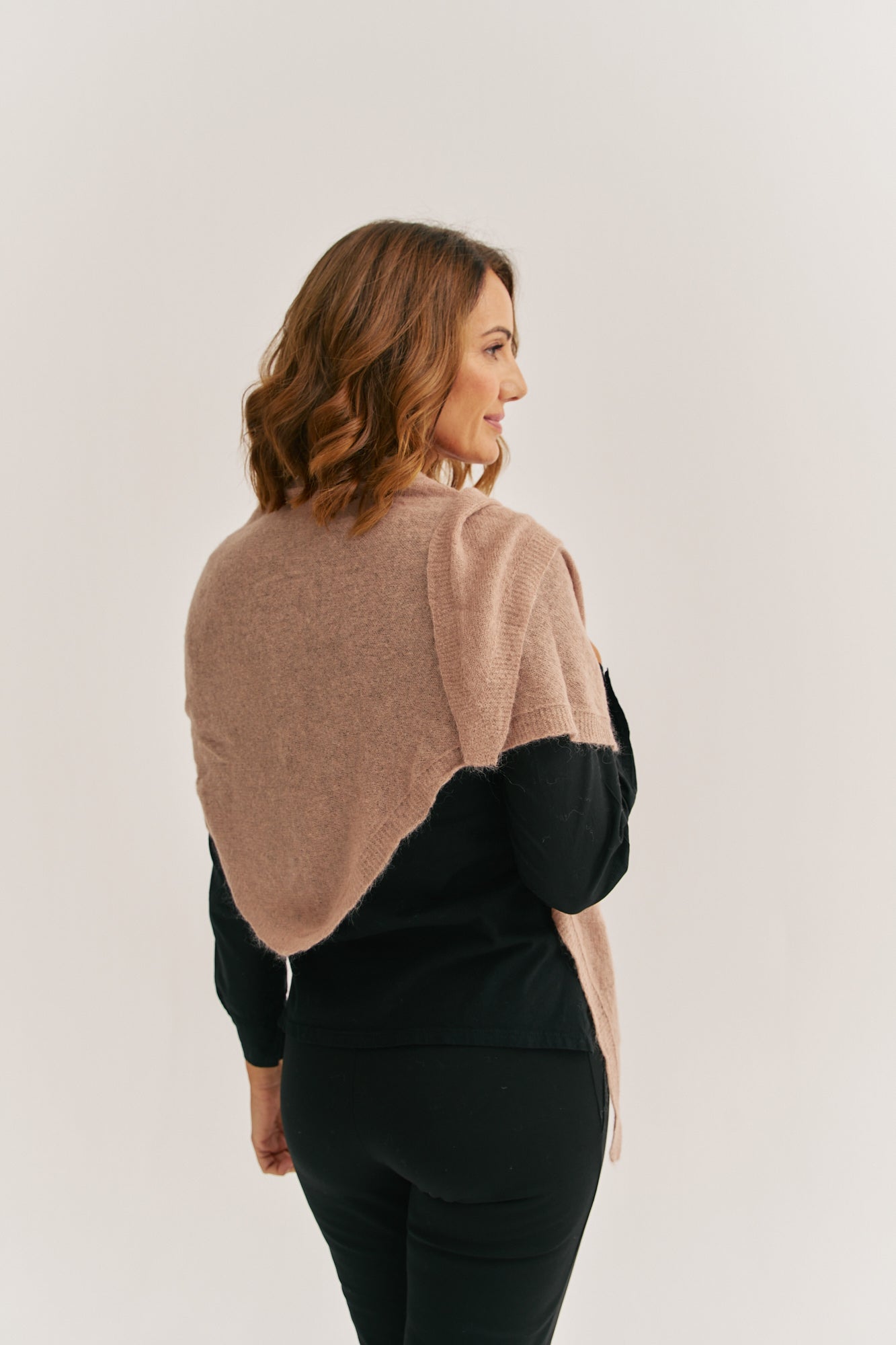 Brown Xarxet Shawl