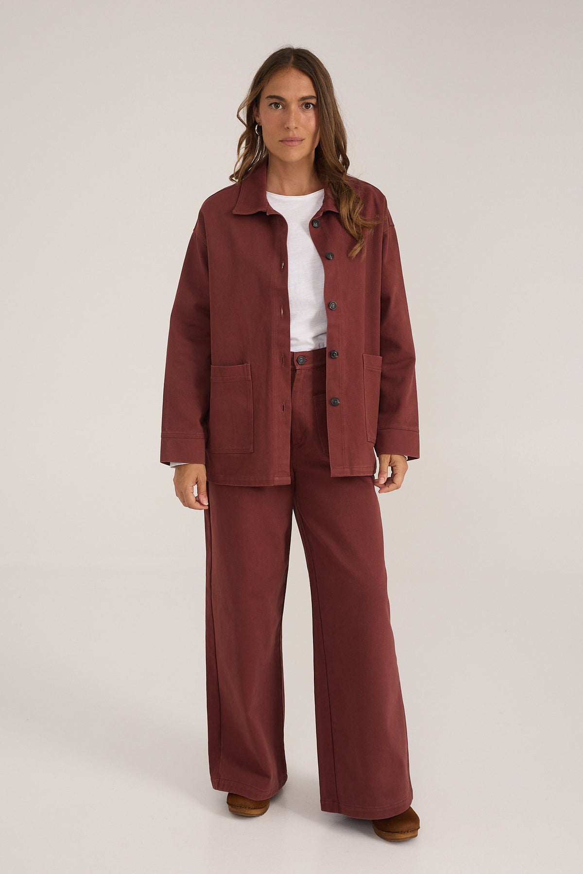 Pantalón Roquerol wide leg de sarga