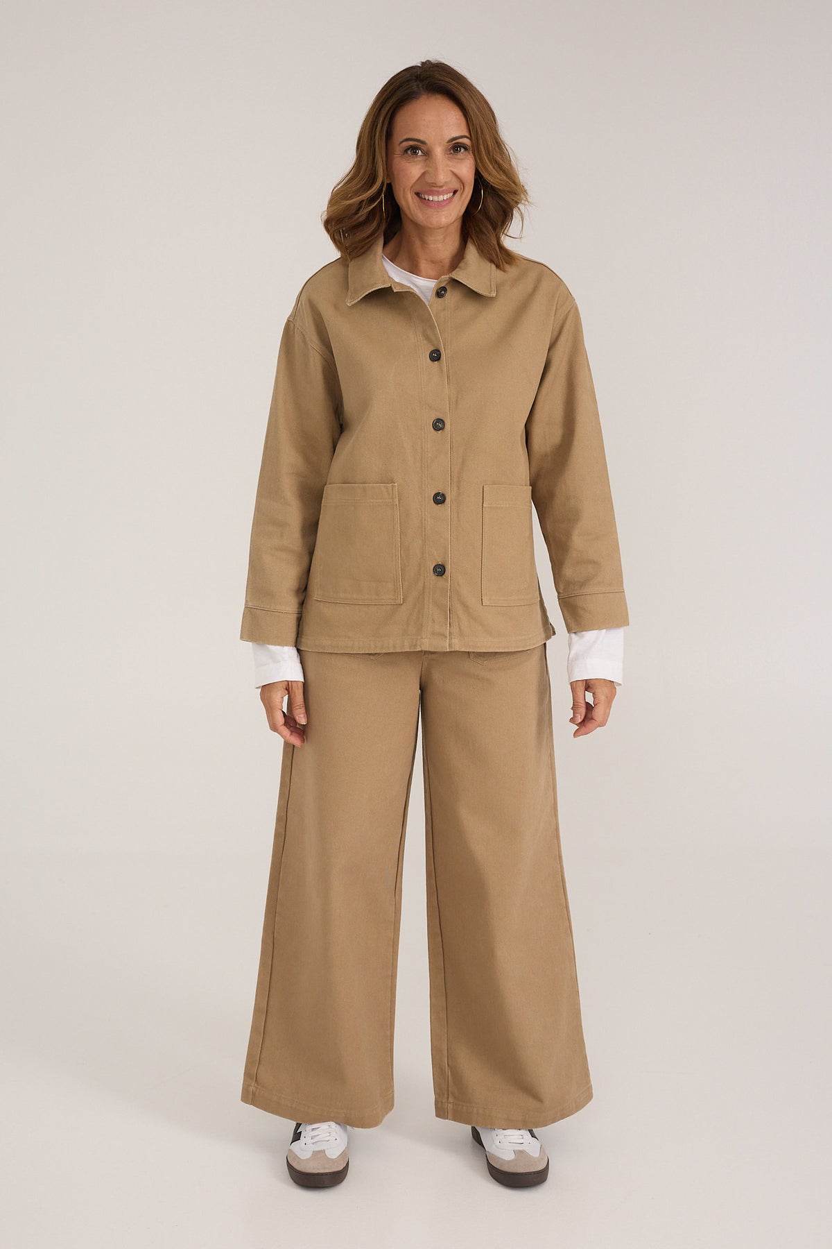 Pantalón Roquerol wide leg de sarga