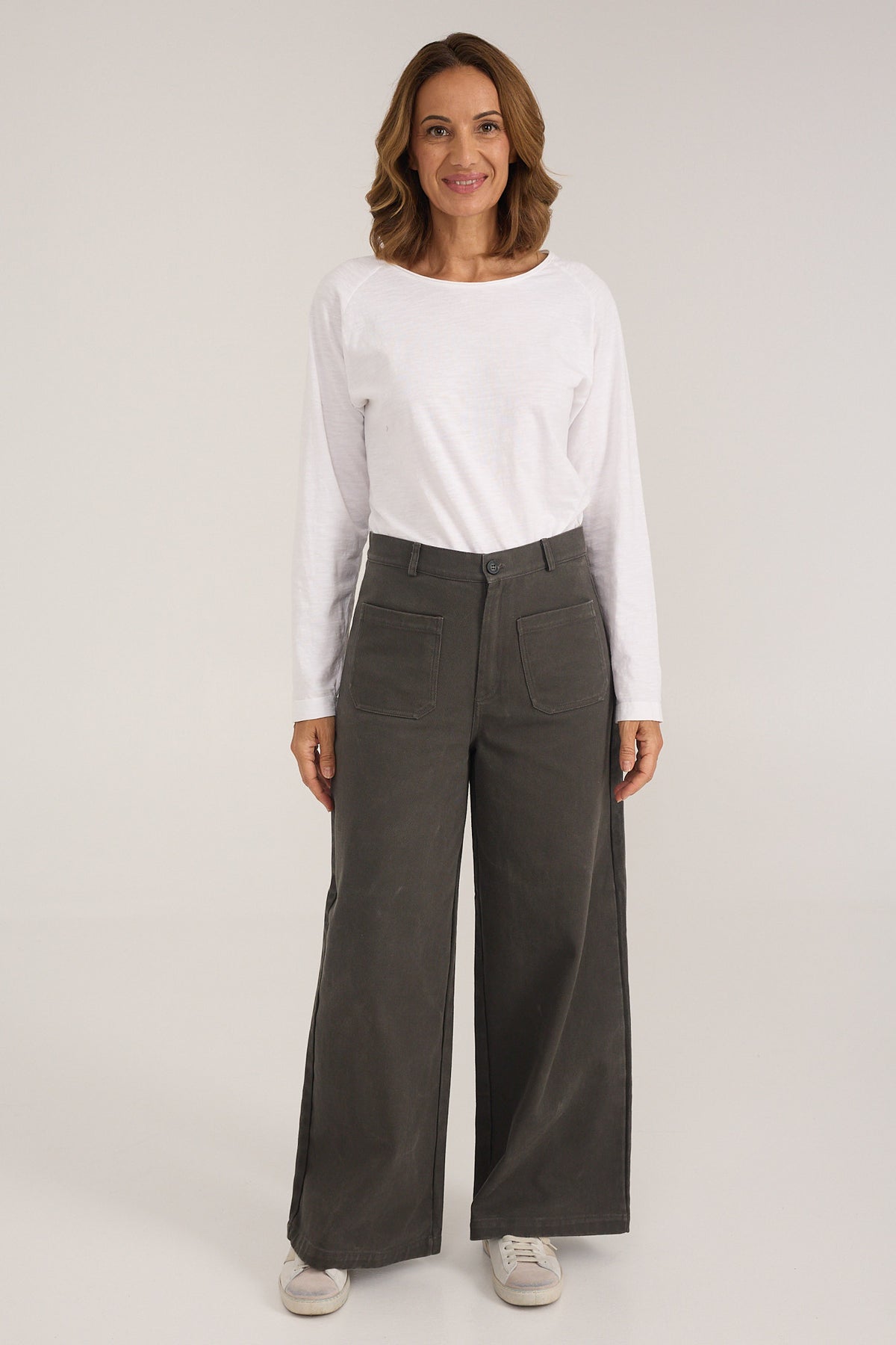 Pantalón Roquerol wide leg de sarga