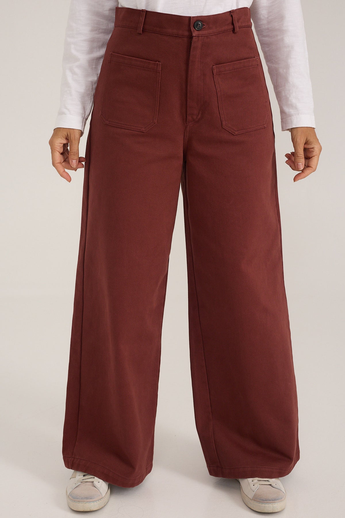 Pantalón Roquerol wide leg de sarga