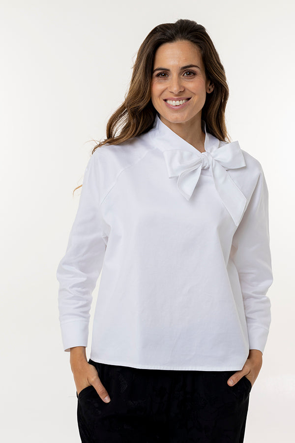 Blusa reciclada calabria color blanco