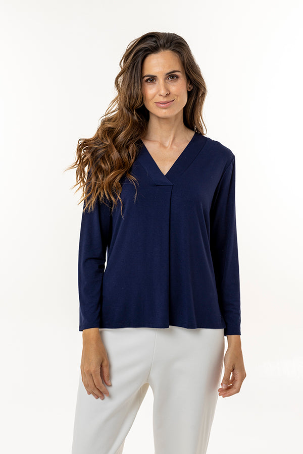 Camiseta orgánica de mujer Segre  color Navy