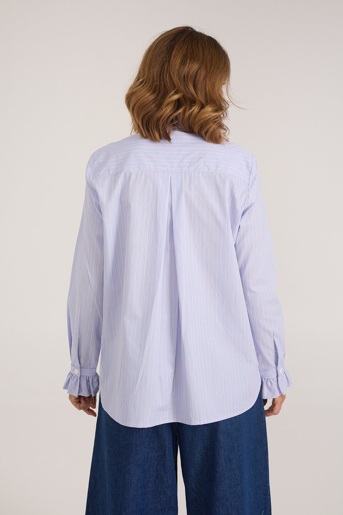 Camisa Macarelleta de algodón con volantes
