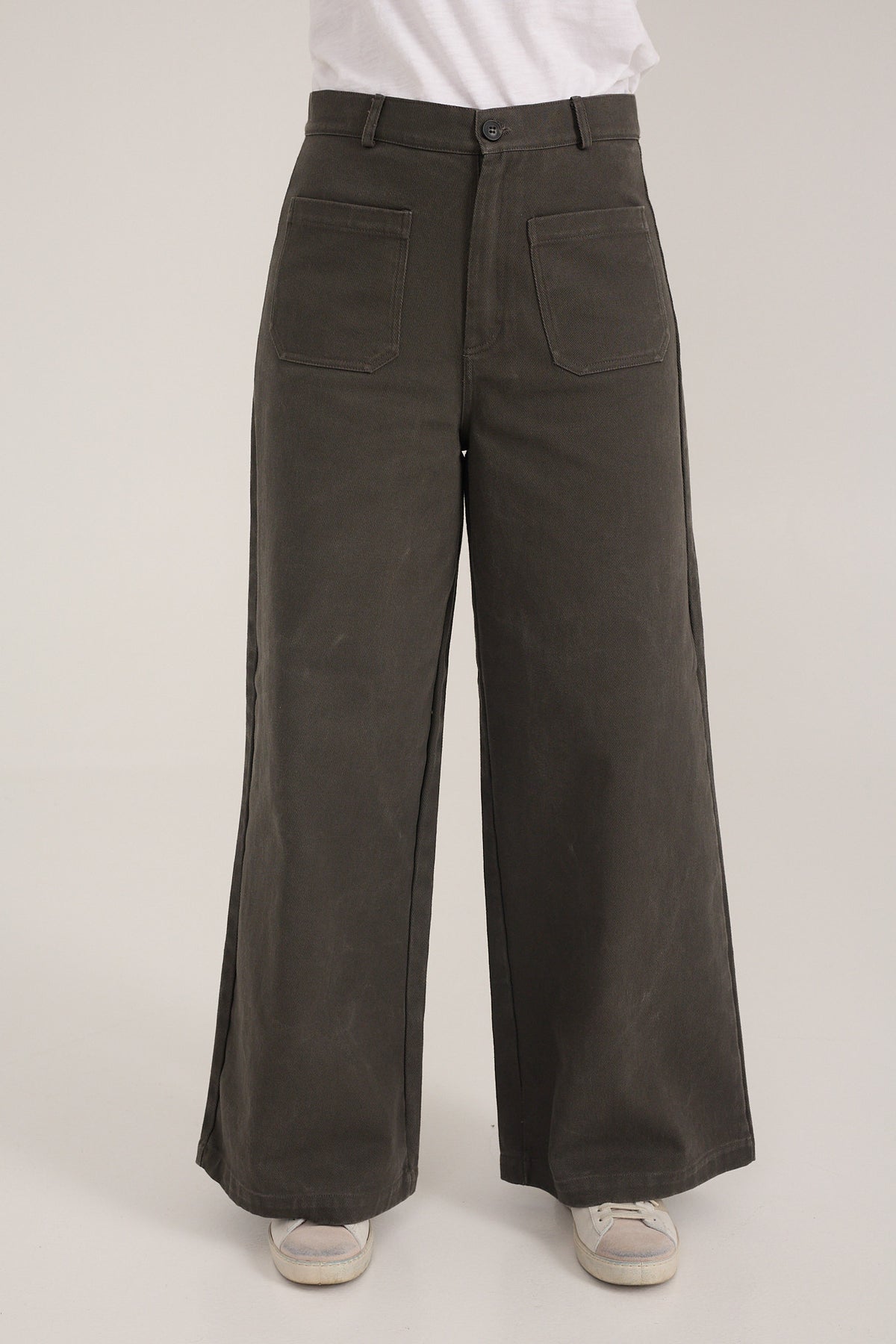 Pantalón Roquerol wide leg de sarga