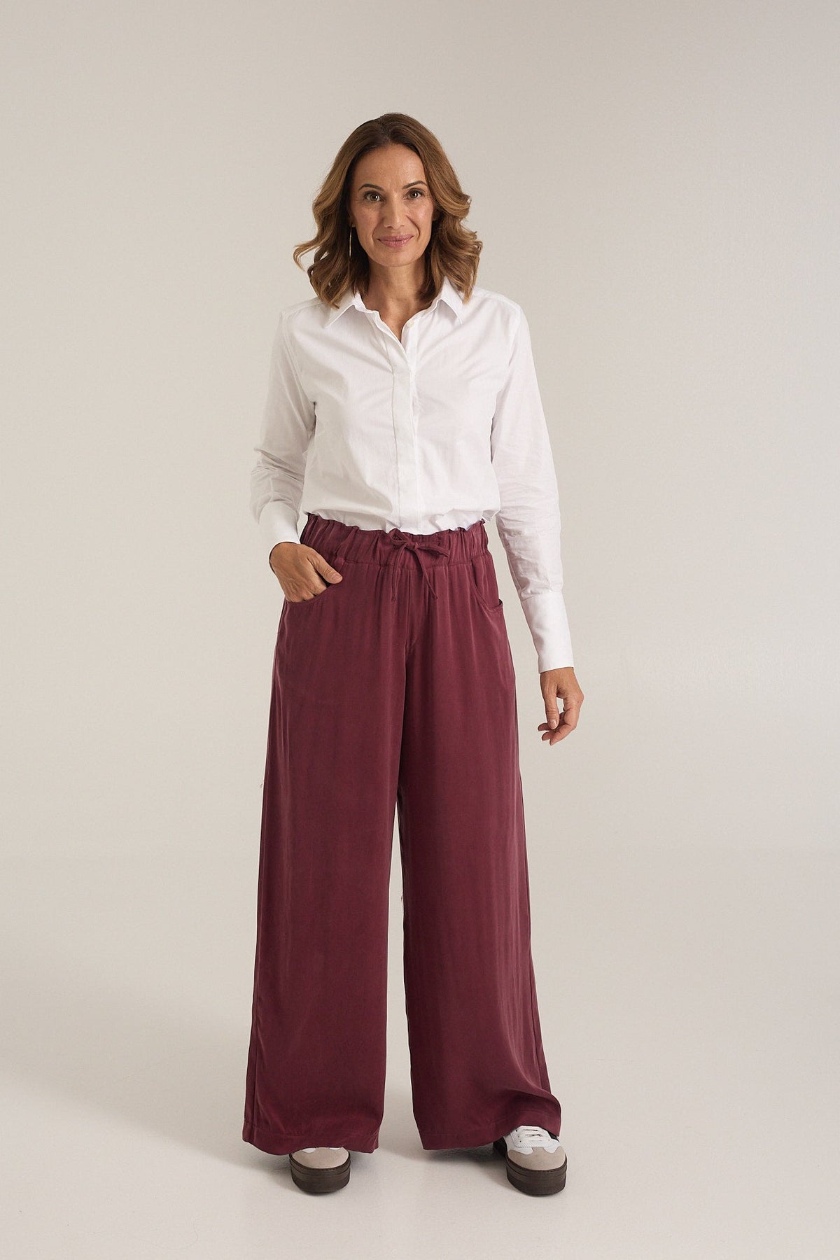 Pantalón Bec de cupro y viscosa