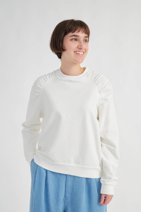 Sudadera ecológica Garbi color Natural