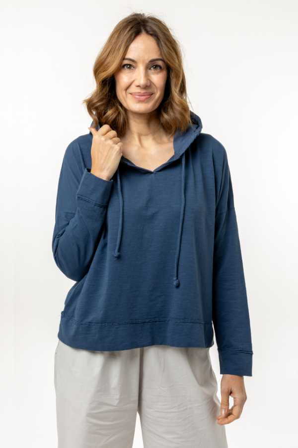 Sudadera de comercio justo Xaloc color Azul